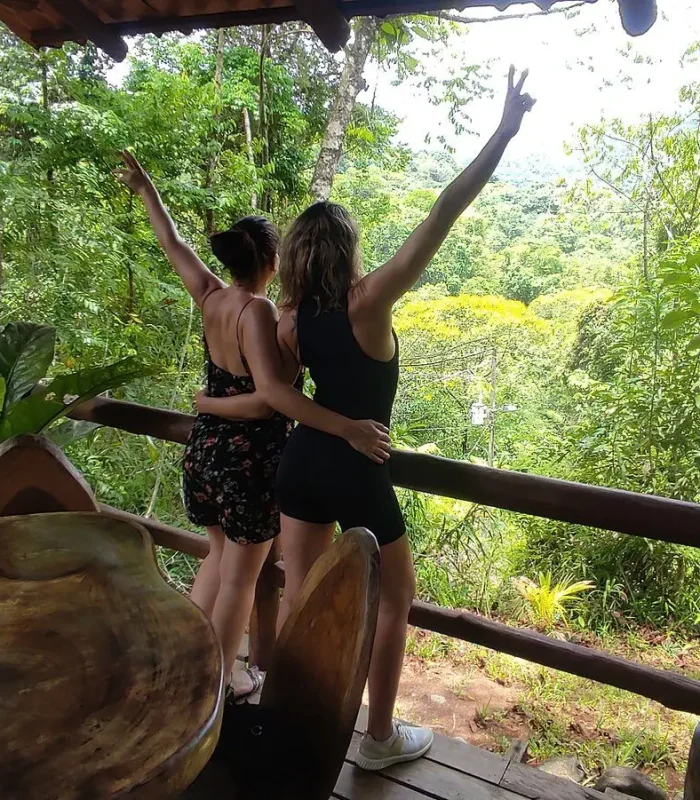 Spring Water Trail Hike Manuel Antonio Couple Forest